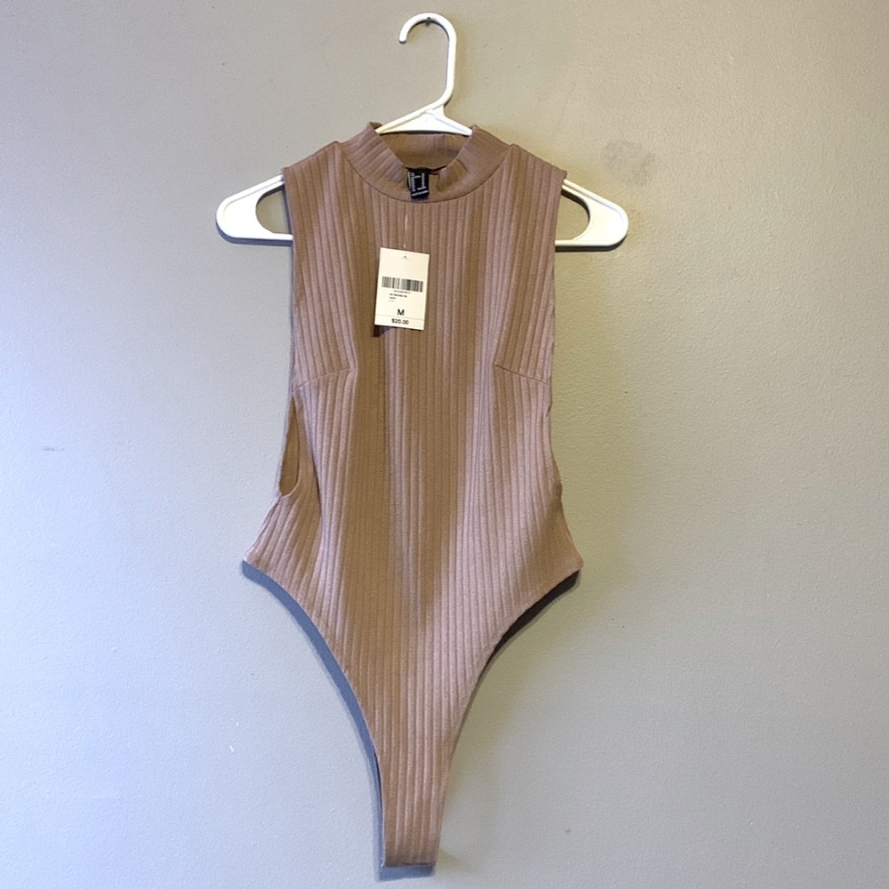 Medium, Taupe, Forever 21 body suit. Never worn, tags still attached.